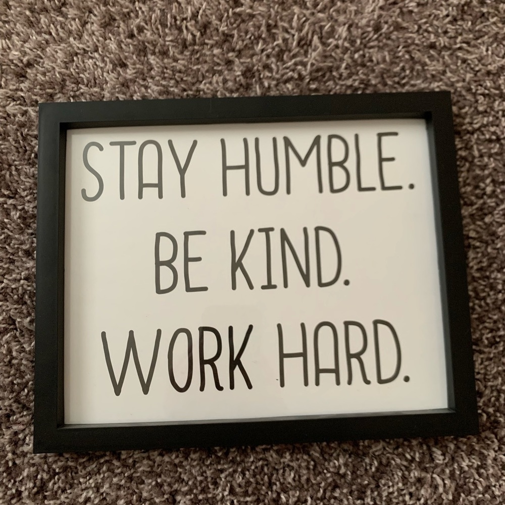 Simple Black & White Framed Quote